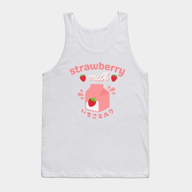 Strawberry Milk Tank Top by Street Cat